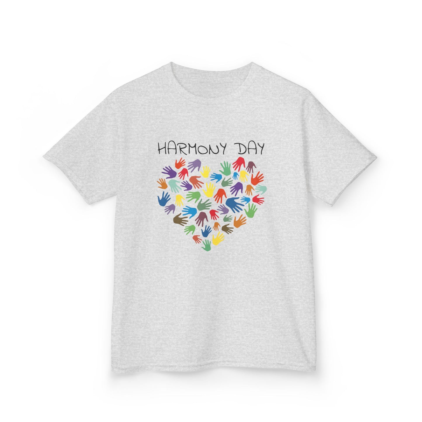 Heart of Harmony (colourful): Harmony Day cotton kids tee
