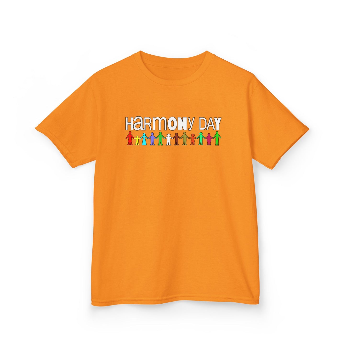Inclusive Harmony (multi-colour design): Harmony Day cotton kids tee