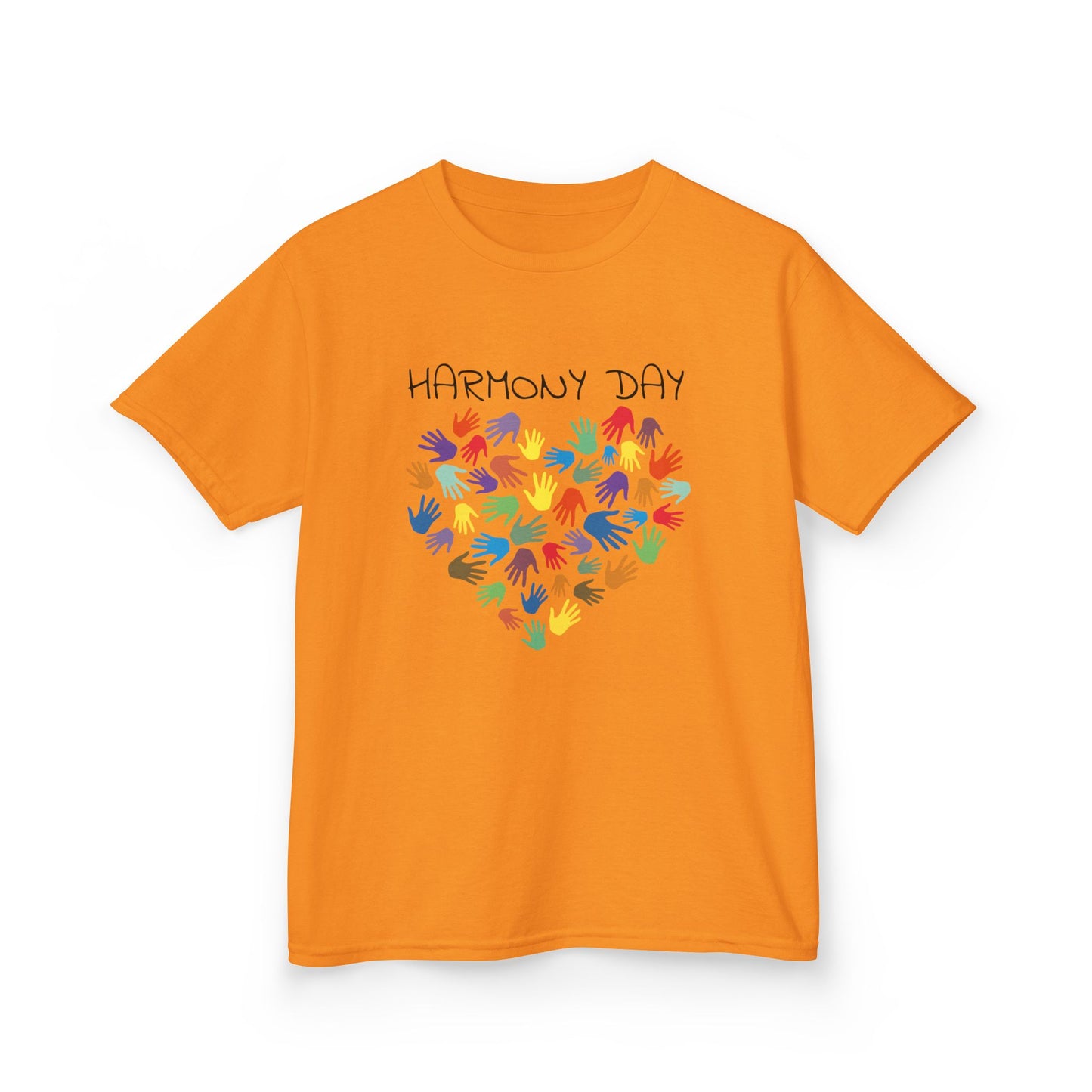 Heart of Harmony (colourful): Harmony Day cotton kids tee