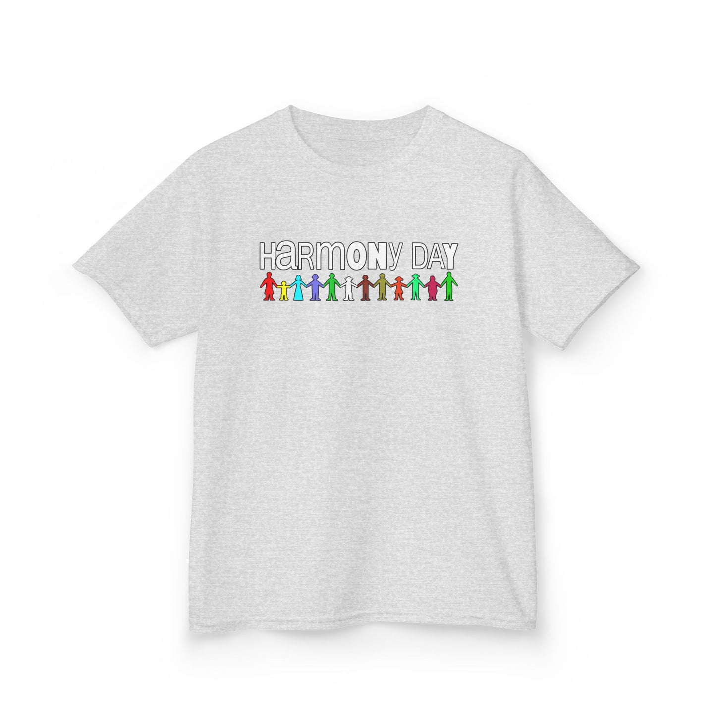 Inclusive Harmony (multi-colour design): Harmony Day cotton kids tee