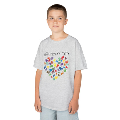 Heart of Harmony (colourful): Harmony Day cotton kids tee