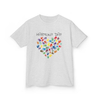 Heart of Harmony (colourful): Harmony Day cotton kids tee