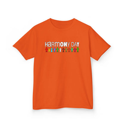 Inclusive Harmony (multi-colour design): Harmony Day cotton kids tee