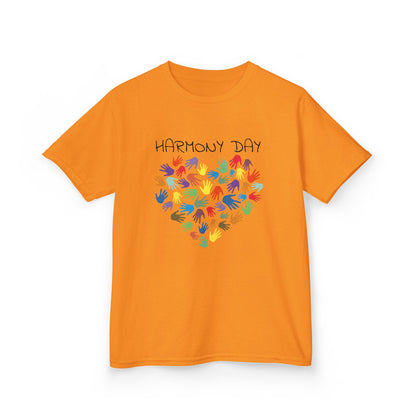 Heart of Harmony (colourful): Harmony Day cotton kids tee